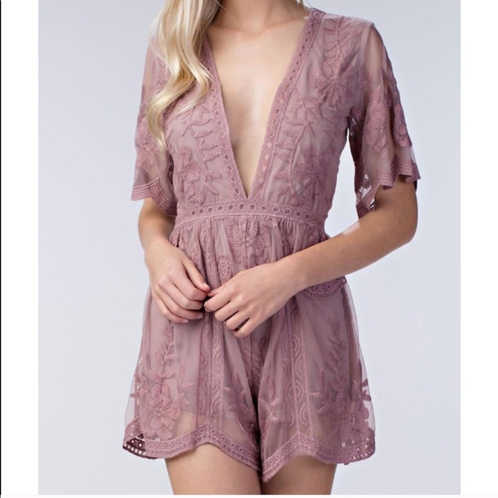 Lace romper